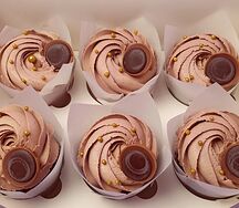 Мега Шоколадные капкейки с шоколадной шапочкой 