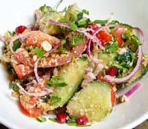 Салат по-грузински с орехами