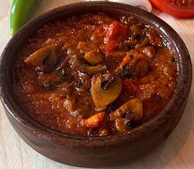 Чашушули с грибами