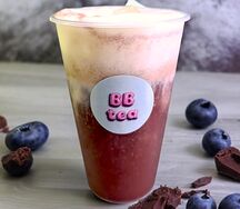 Йогурт-черника-шоколад 