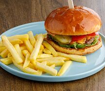 Детский бургер с картофелем фри