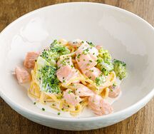 Паста с лососем