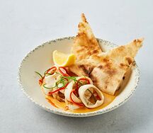 Кальмар в соусе бер блан