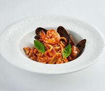 Спагетти с морепродуктами