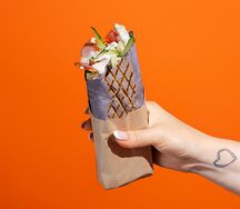 С говядиной и омлетом