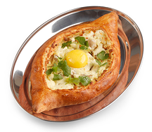 Хачапури по-аджарски чкмерули