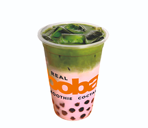 Розовый Чай Матча с Молоком