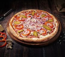 Пицца Фермерская на тонком тесте малая