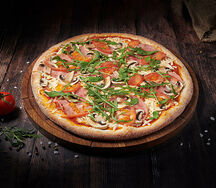 Пицца Европа на тонком тесте малая