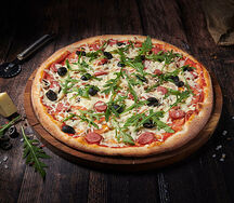 Пицца Домашняя на тонком тесте малая