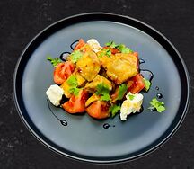 Хрустящий баклажан с зеленью