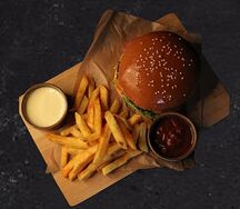 Бургер из мраморной говядины 