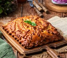 Пирог Новгородский Курник с курятиной, яйцом и рисом