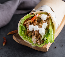 Шаурма по-гречески с курицей