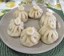 Хинкали с говядиной и свининой