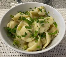 Пельмени с лососем и треской