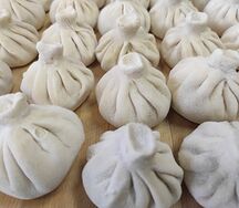 Хинкали с говядиной и свининой