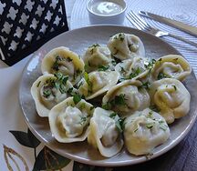 Пельмени из индейки и пармезана