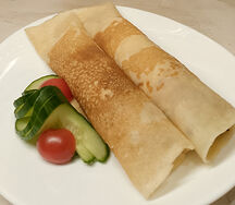 Блинчики с ветчиной и сыром