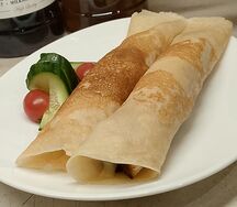 Блинчики с курицей и сыром