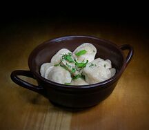 Пельмени с индейкой и шпинатом