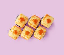 Запеченный с сыром и лососем