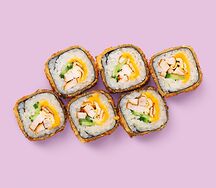 Темпура с копченым цыпленком