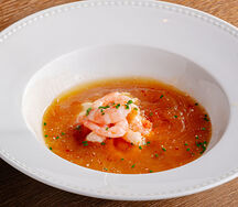 Биск с северными креветками