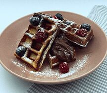 Сладкая бельгийская вафля