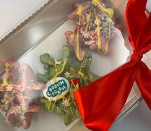 Новогодняя сладкая вафля