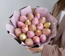 Букет клубники в шоколаде Барби S