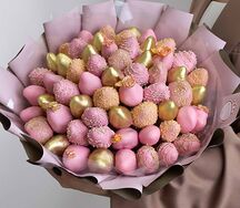 Букет клубники в шоколаде Барби L