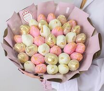 Букет клубники в шоколаде Роскошь М