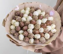 Букет клубники в шоколаде Теплое мгновение L