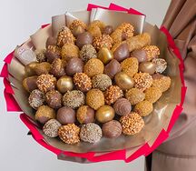 Букет клубники в шоколаде Вернисаж L