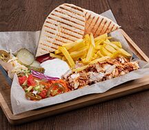 Шаверма на тарелке (большая)