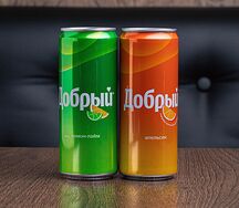 Лимонад Добрый Апельсин в банке