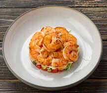 Салат с креветками