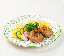 Котлеты из индейки с пюре