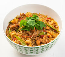 Стеклянная лапша с курицей и креветкой