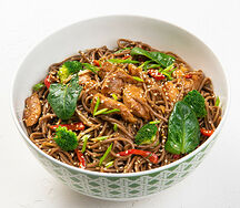 Соба с курицей терияки