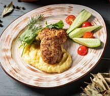 Я не голодный Куриные котлетки с картофельным пюре