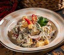 Салат с говяжьим языком 