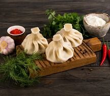 Хинкали с бараниной