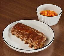 Свиные ребра в глазури с арахисом