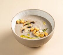 Крем-суп из лесных грибов