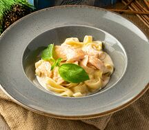 Соус с копченым лососем