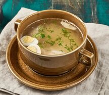 Куриный суп с домашней лапшой