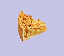 Песочный пирог с яблоком и корицей