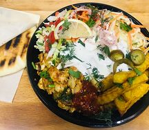 Шаверма на тарелке классик